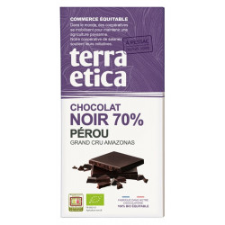Tablette chocolat noir 70%...