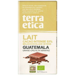 Tablette chocolat lait 53% de cacao Guatemala 100g