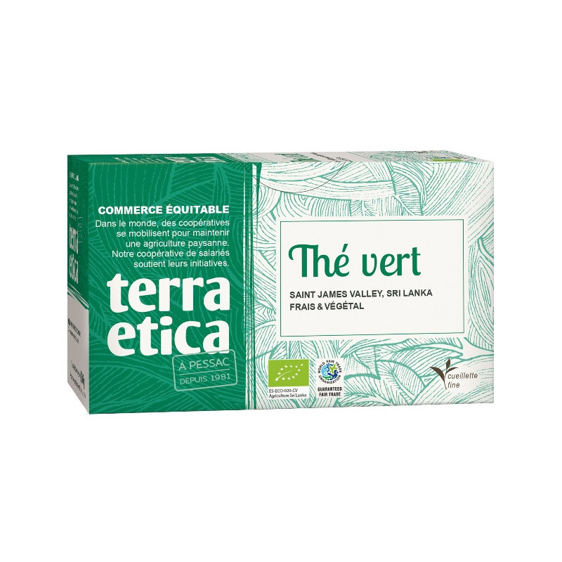 Thé vert du Sri Lanka x20 infusettes 36g