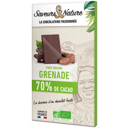 Chocolat noir 70% de cacao...