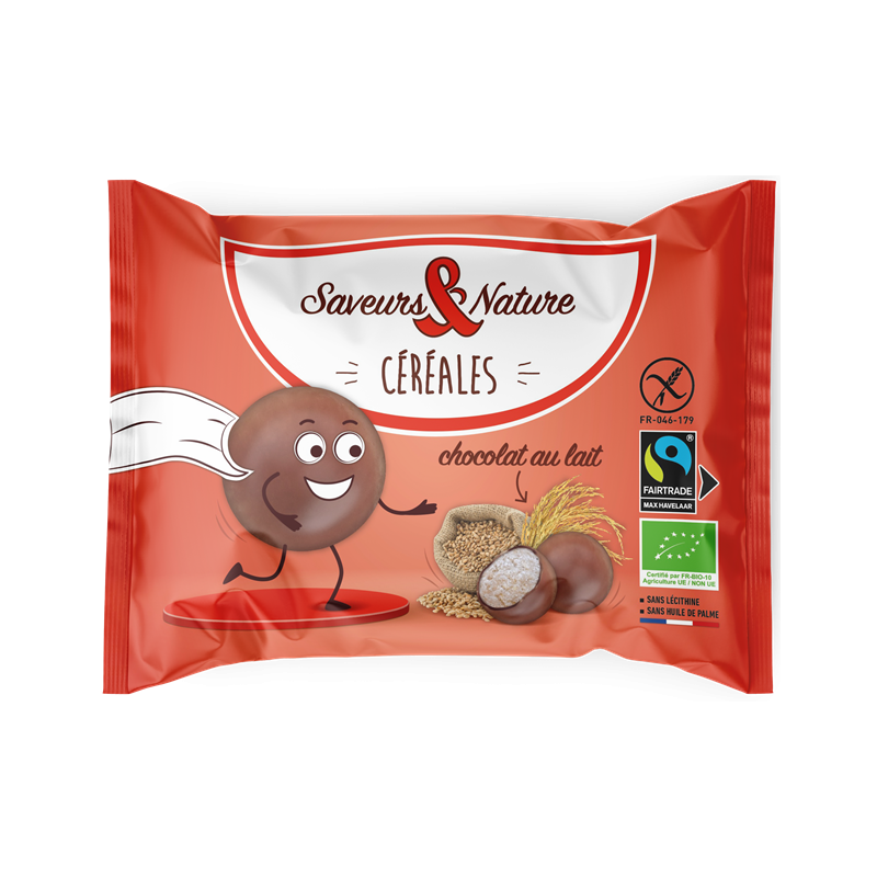 Drôles de céréales enrobées de chocolat au lait 45g