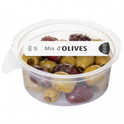 Mix d'olives vertes et...