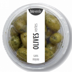 Olives vertes sans noyau...