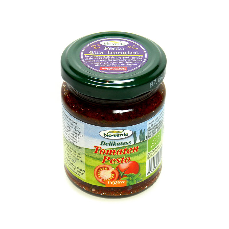 Pesto aux tomates, végan 125ml