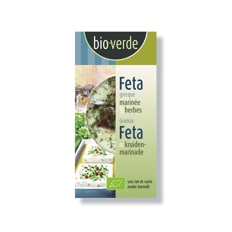 Féta au lait pasteurisé de brebis et de chèvre marinée aux herbes 150g