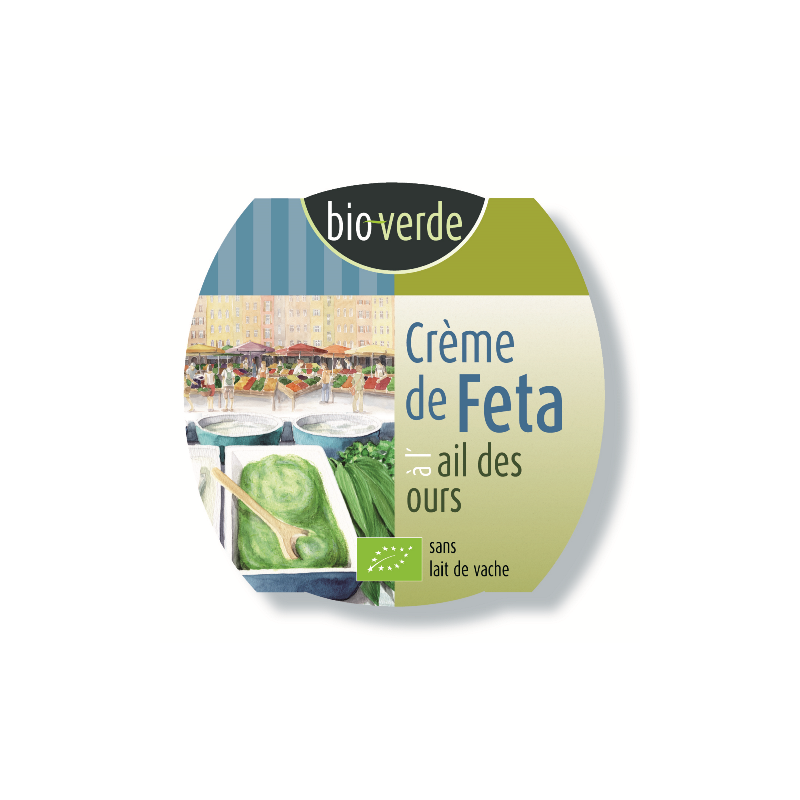 Crème de féta à l'ail des ours (au lait pasteurisé de brebis et chèvre) 125g
