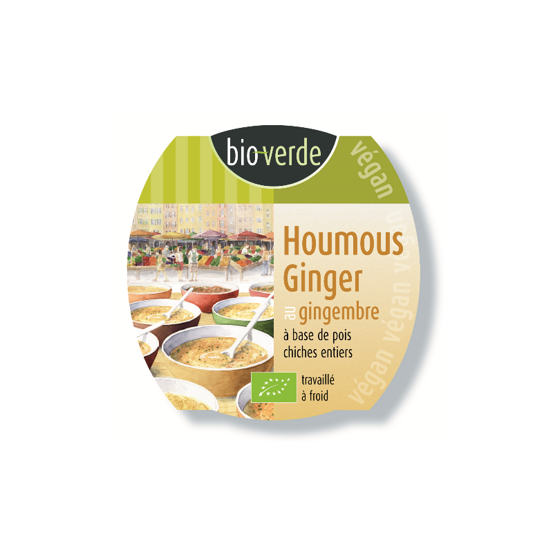 Houmous aux pois chiches et gingembre, végan 150g