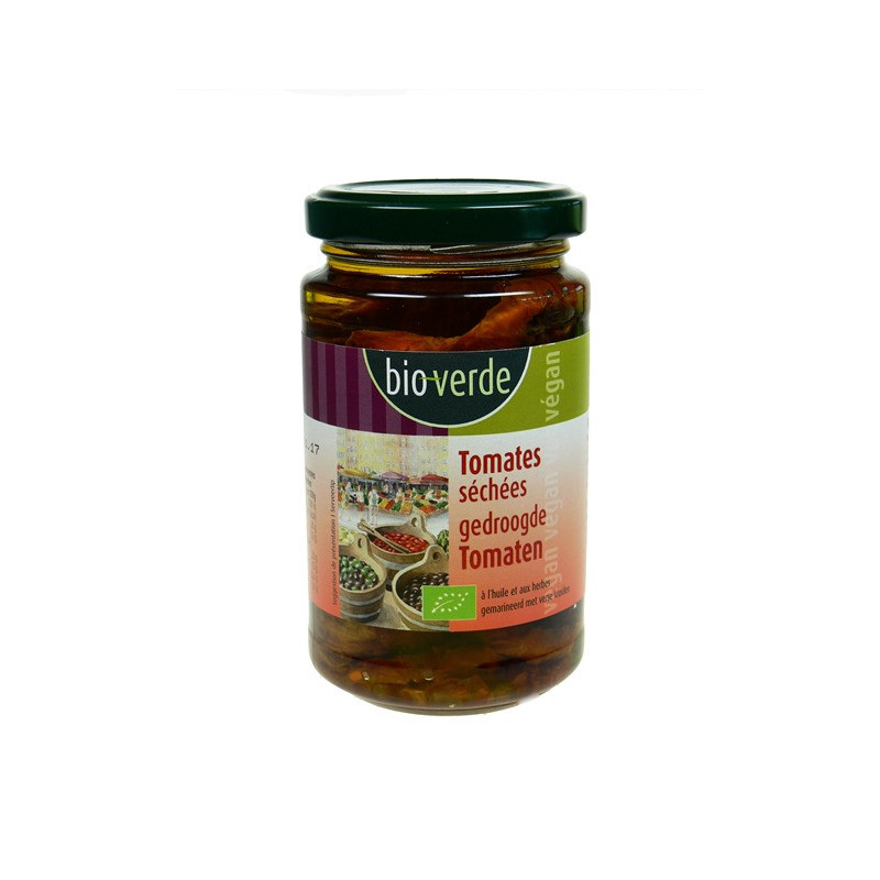 Tomates séchées au soleil marinées à l'huile et aux herbes fraîches 200g