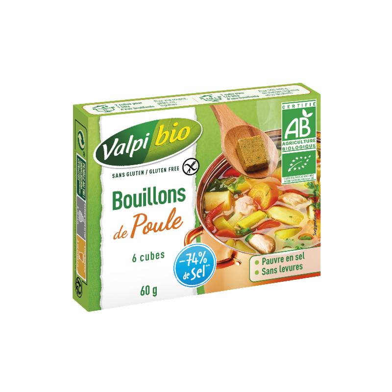 Bouillon de poule (étui de 6 cubes) 60g