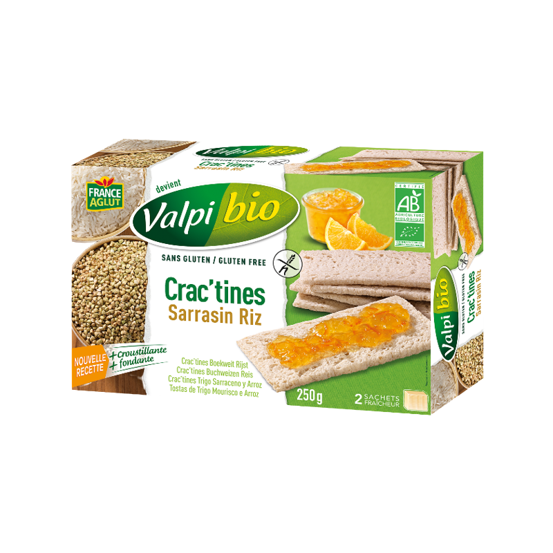 Tartine sarrasin riz Crac'tine" 250g"
