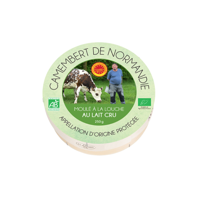 Camembert de Normandie AOP au lait cru, moulé à la louche, 250g