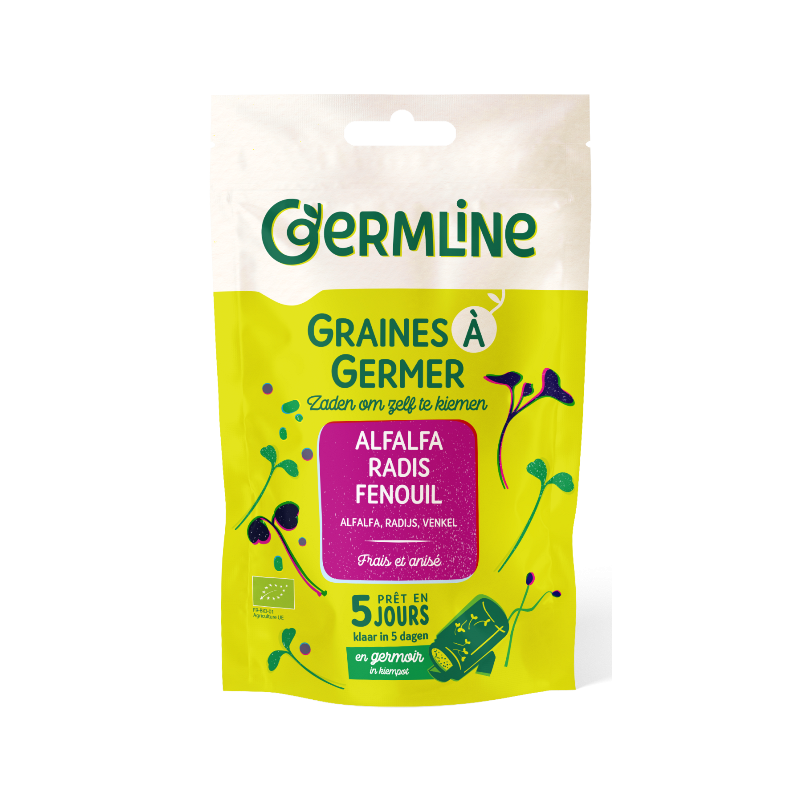Graines à germer alfalfa-radis-fenouil 150g