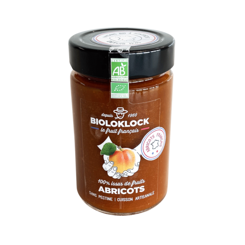 100% issus de fruits abricots France 210g