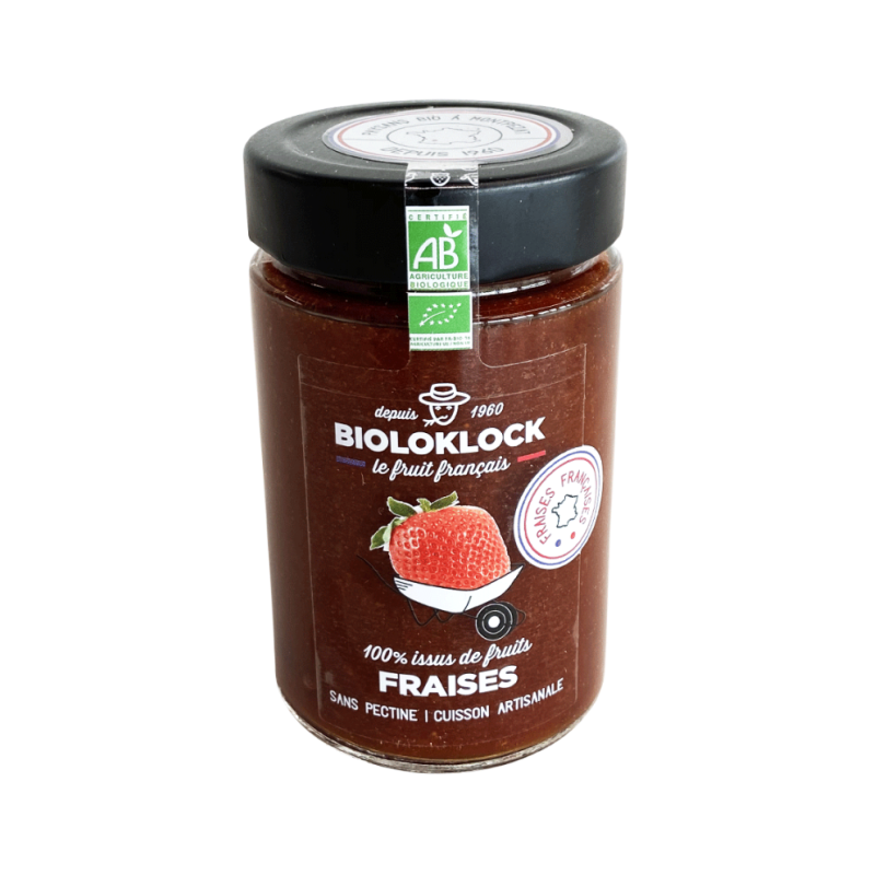 100% Issus de fruits fraises France 210g
