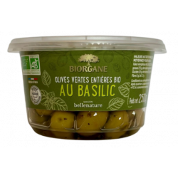 Olives vertes entières au...