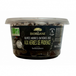 Olives noires entières aux...