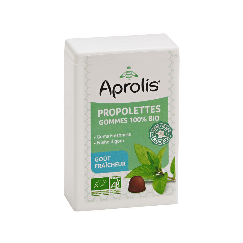 Propolettes, gommes à la propolis goût fraîcheur avec eucalyptus 50g