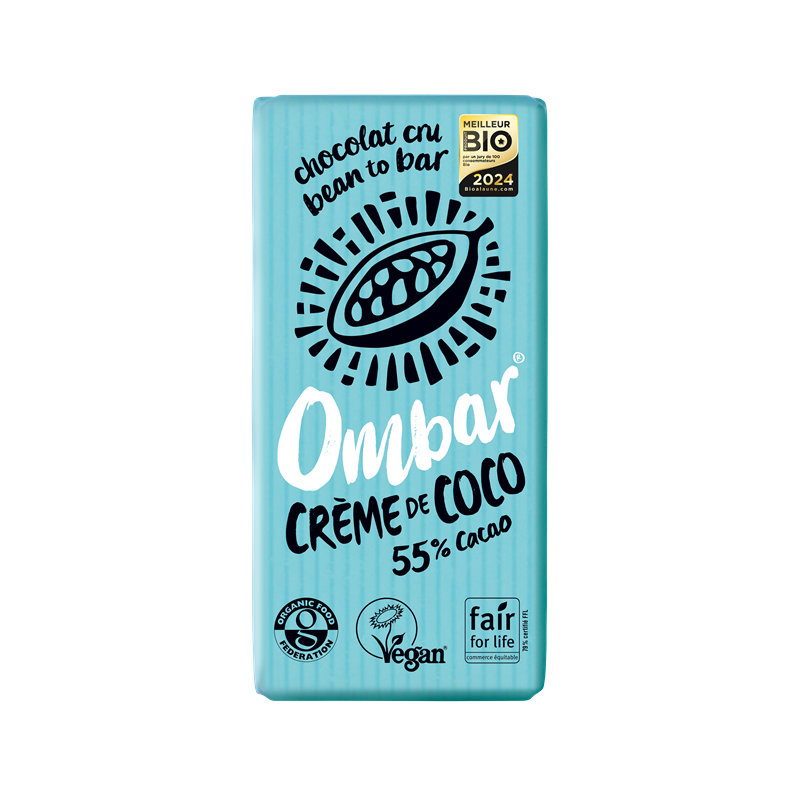 Chocolat cru végan crème de coco 70g