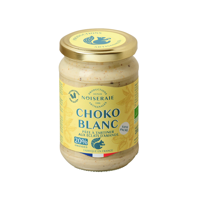 Pâte à tartiner choko blanc aux éclats d'amande 300g