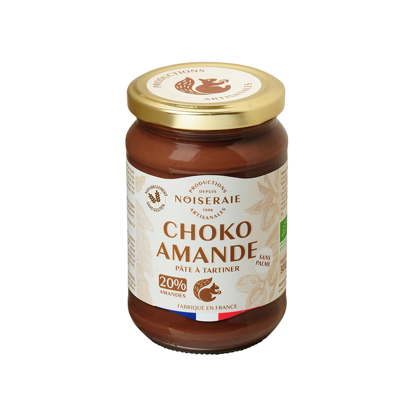 Pâte à tartiner choko amande, amande 20%, 300g
