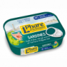 Sardine pêche responsable" algues marinées et huile d'olive vierge bio 135g"