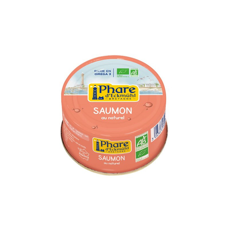 Saumon au naturel 93g (sans peau et sans arête)