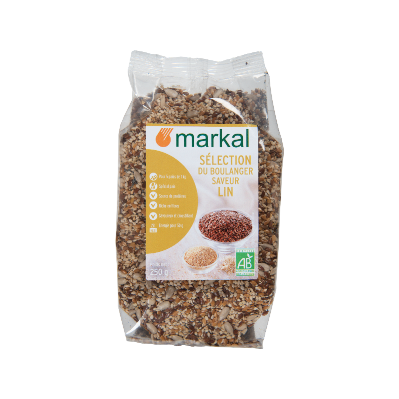 Saveur du boulanger, lin 250g (sésame, lin doré, lin brun, tournesol, pavot)