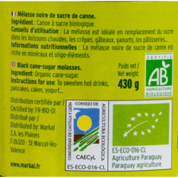 Mélasse de sucre de canne 430g