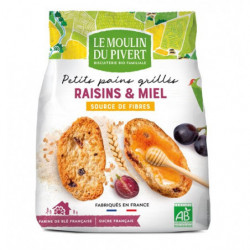 Petit pain grillé raisins...