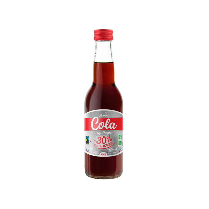 Cola -30% de sucre, équitable Max Havelaar 33cl