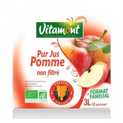 Pur jus de pomme non filtré, fontaine souple 3L