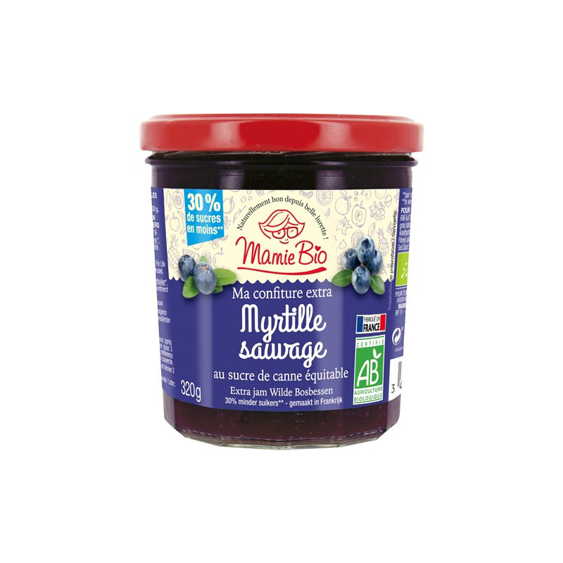 Confiture extra de myrtille 320g