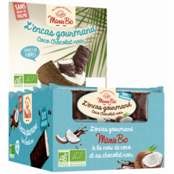 Barre chocolatée à la noix de coco chocolat noir 30g