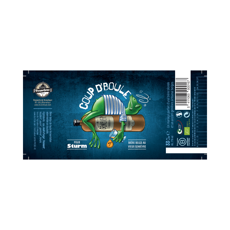 Bière blonde coup d'boule 33cl