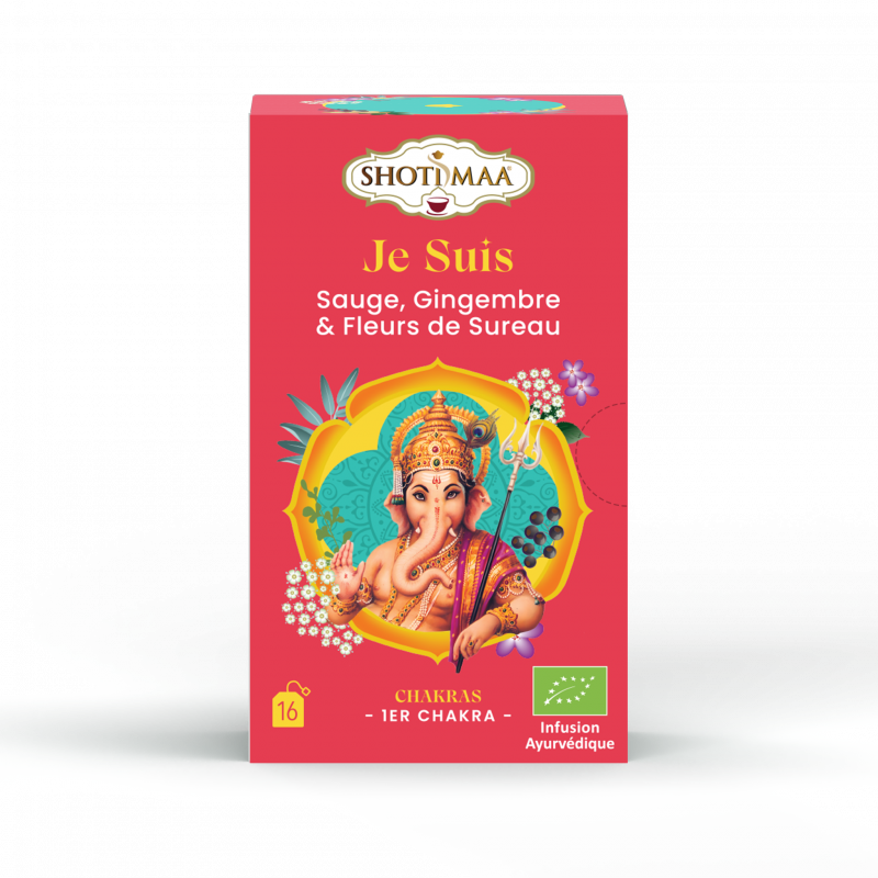 Infusion Je suis : sauge, gingembre et fleurs de sureau 16 sachets