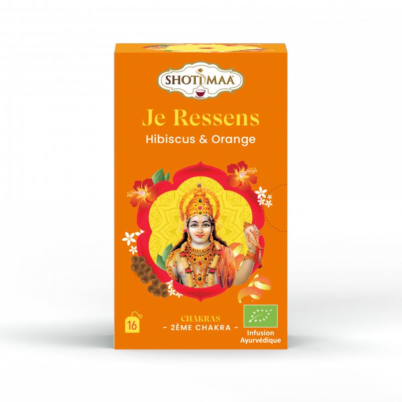 Infusion Je ressens : hibiscus orange 16 sachets