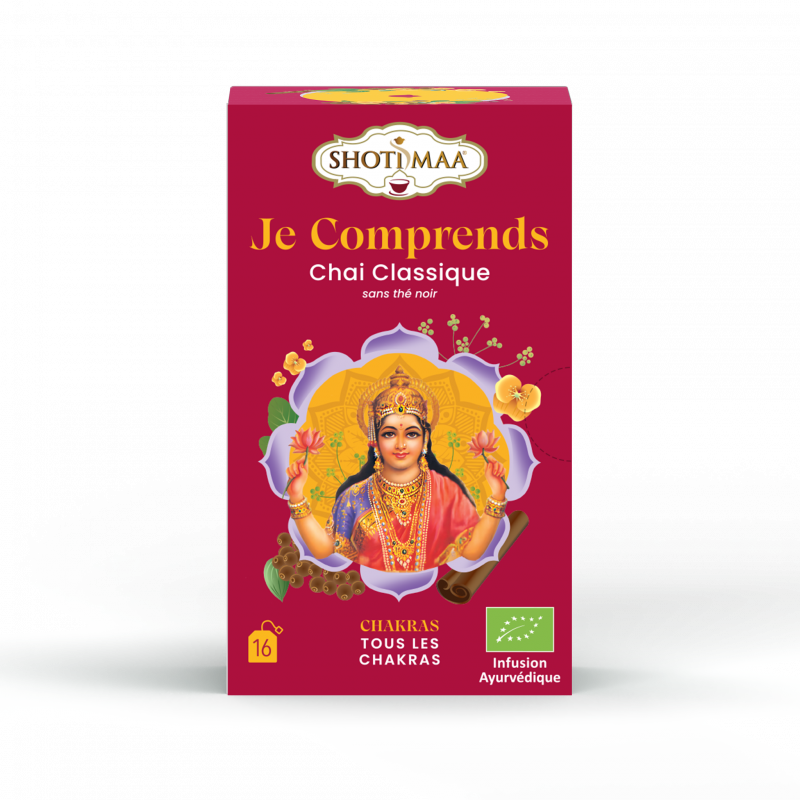 Infusion Je comprends : chai classique sans thé noir 16 sachets