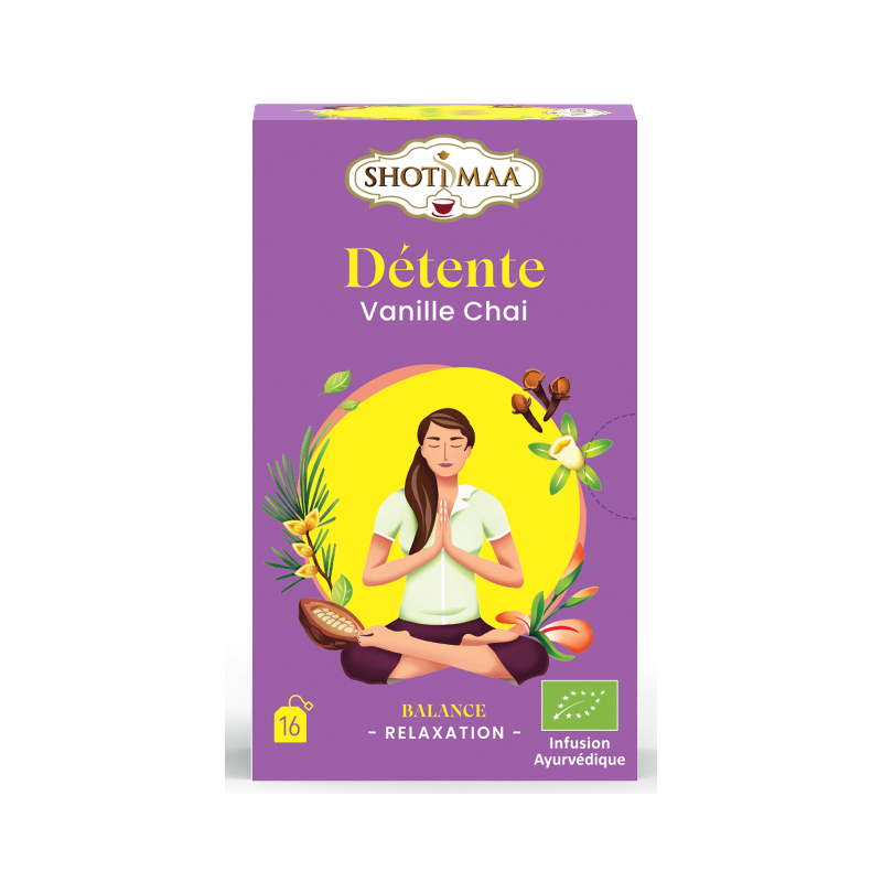 Infusion Détente : vanille chai 16 sachets