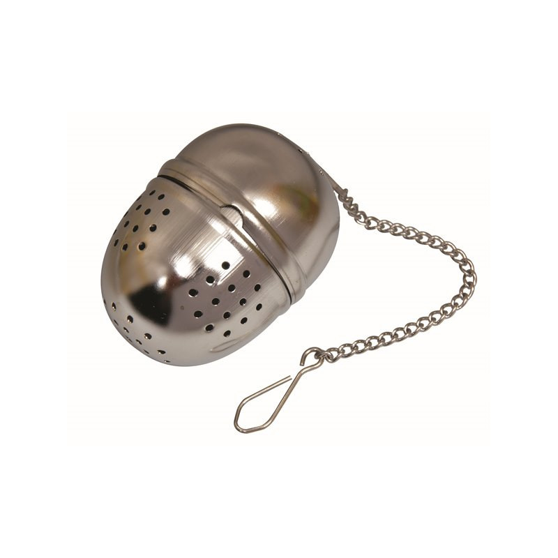 Boule à thé et chaînette en acier inox