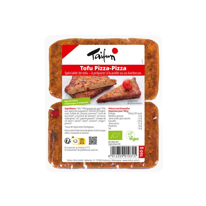 Tofu filets pizza-pizza 160g