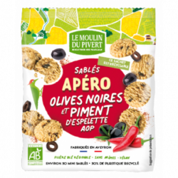 Sablé apéro olives noires...