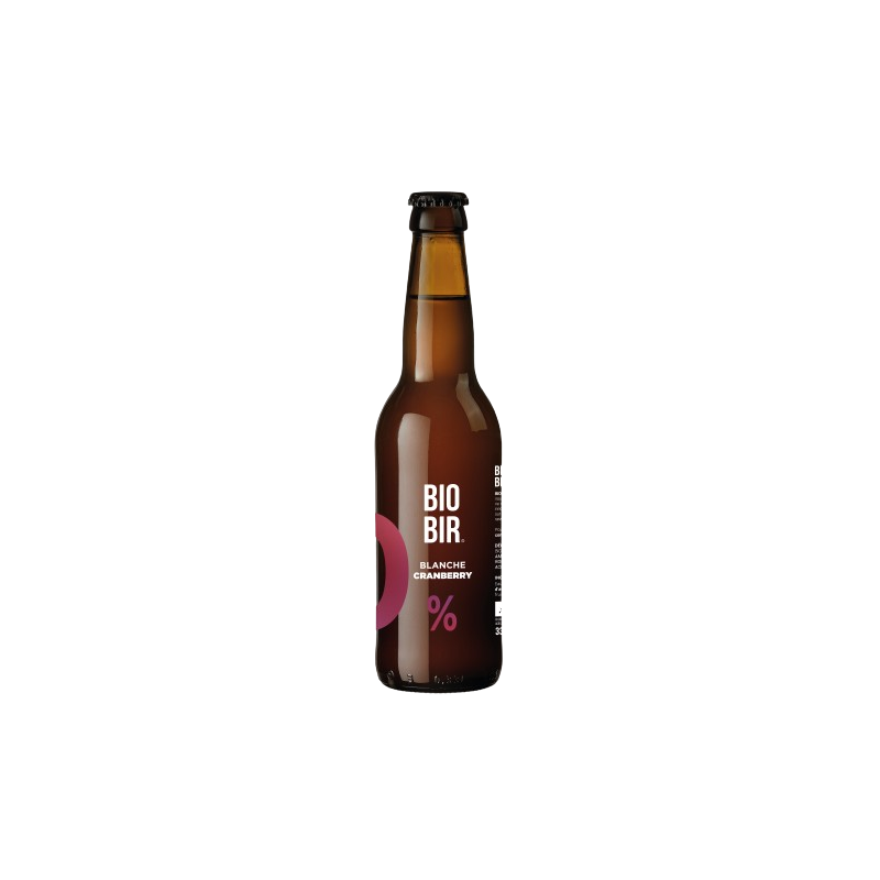 Bière 0% alcool blanche cranberry 12x33cl