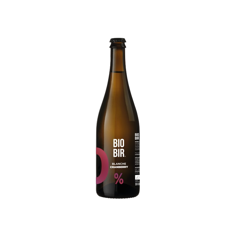 Bière 0% alcool blanche cranberry 6x75cl