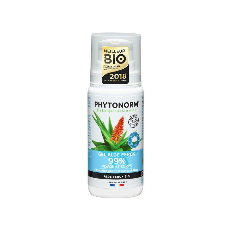 Gel aloe ferox 99% Bio, hydratant quotidien : peaux irritées 100ml
