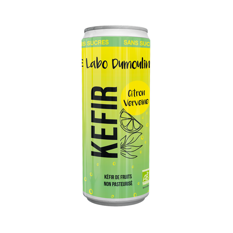 Kéfir citron verveine en canette 25cl