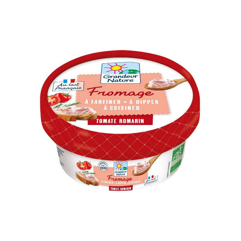 Fromage à tartiner tomate romarin 150g
