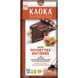 Chocolat noir 66% noisettes...