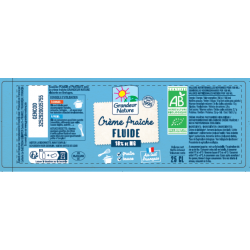Crème fraîche fluide 18% (bidonnette) 25cl