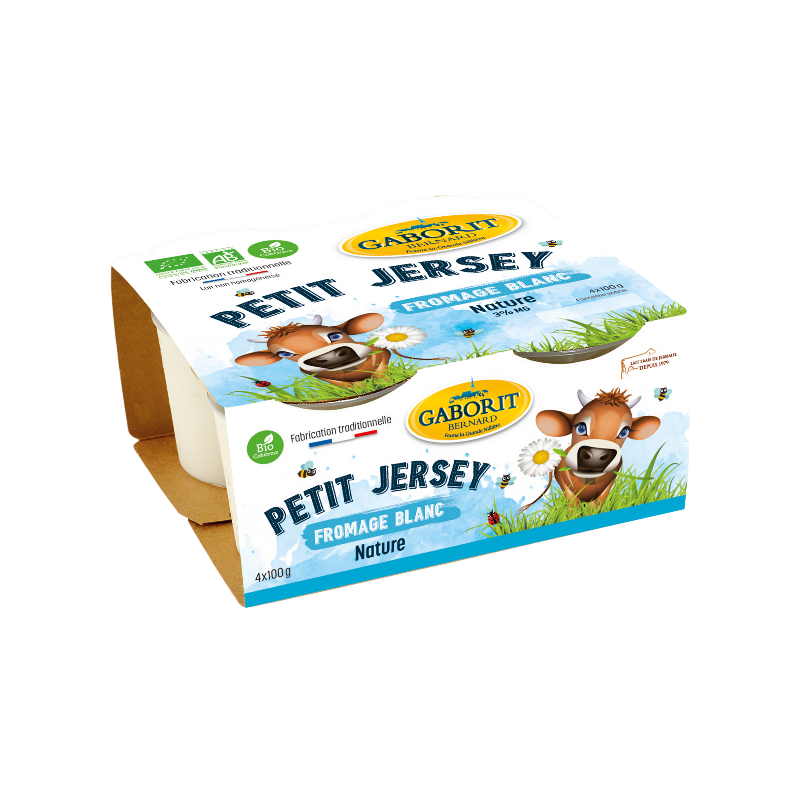 Fromage blanc Petit Jersey 3% MG 4x100g