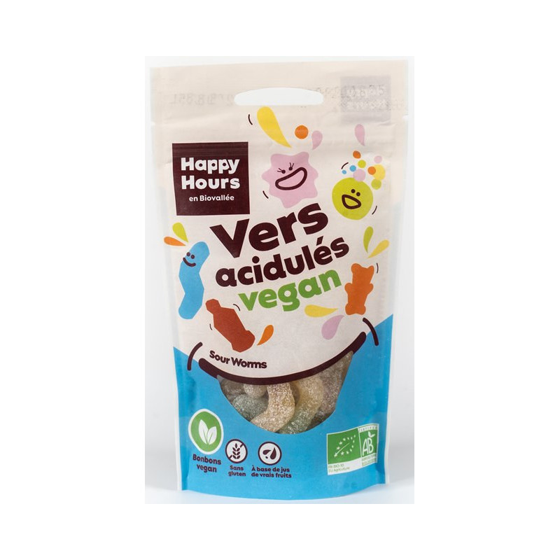 Bonbon vers acidulés végan 80g